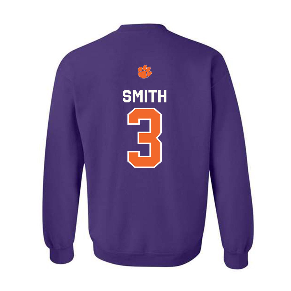 Clemson - NCAA Football : Tristan Smith - Classic Shersey Crewneck Sweatshirt-1