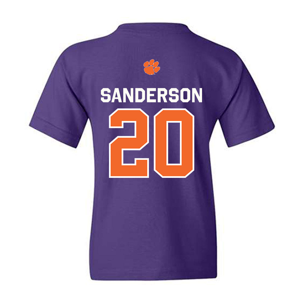 Clemson - NCAA Football : Clark Sanderson - Classic Shersey Youth T-Shirt-1