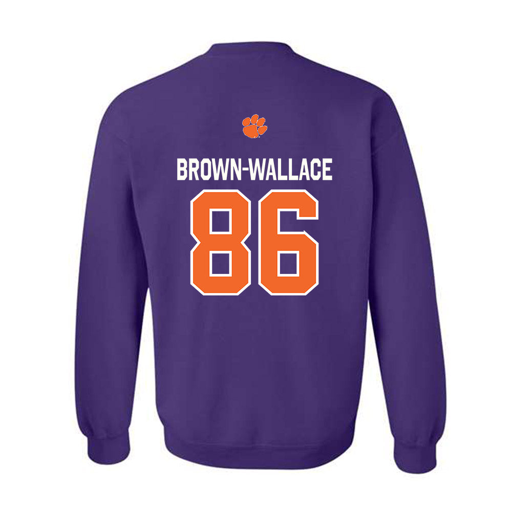 Clemson - NCAA Football : Jaylen Brown-Wallace - Classic Shersey Crewneck Sweatshirt-1