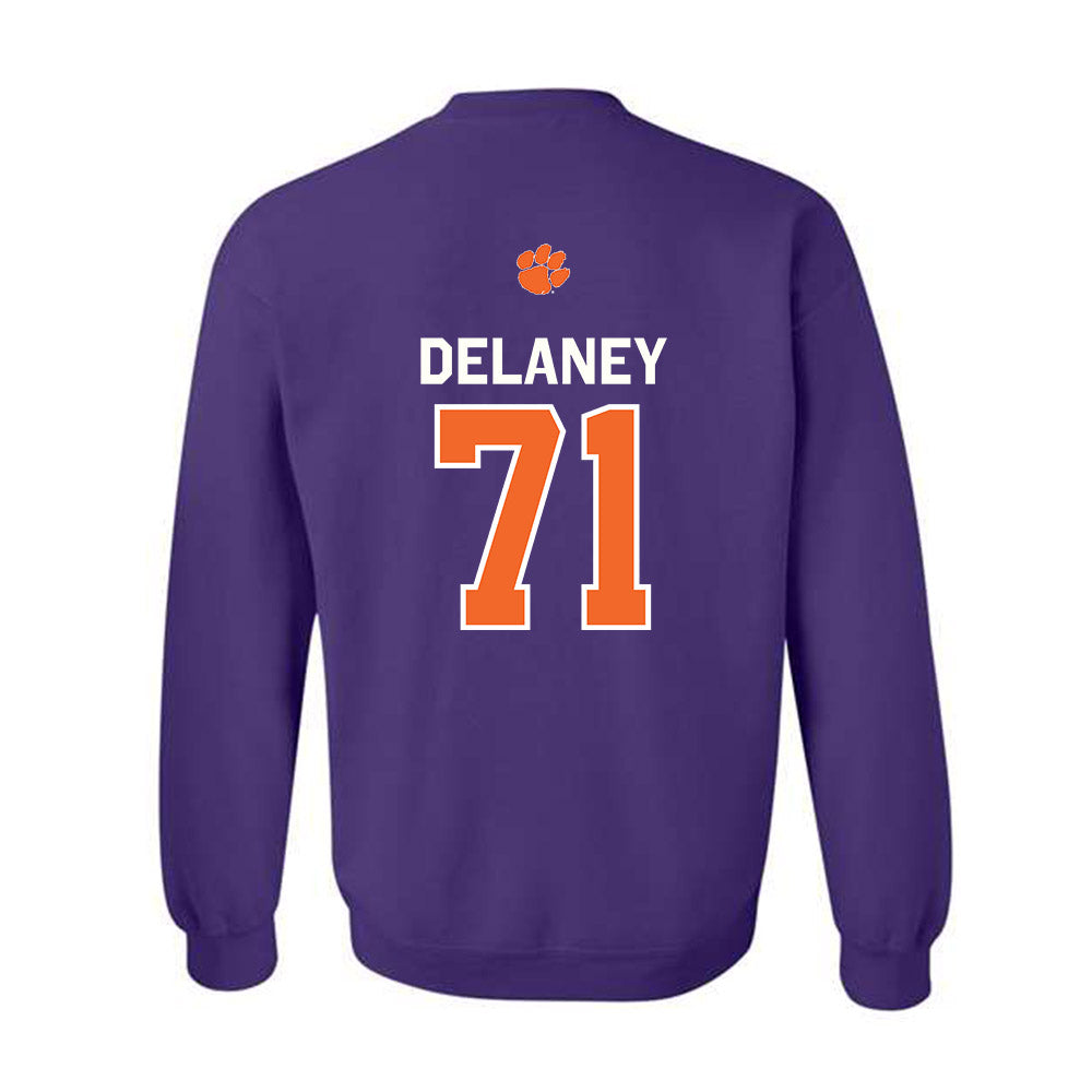 Clemson - NCAA Football : Leo Delaney - Classic Shersey Crewneck Sweatshirt-1