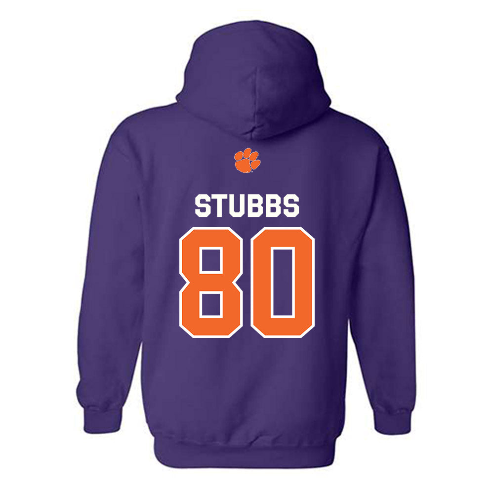 Clemson - NCAA Football : Luke Stubbs - Classic Shersey Hooded Sweatshirt-1