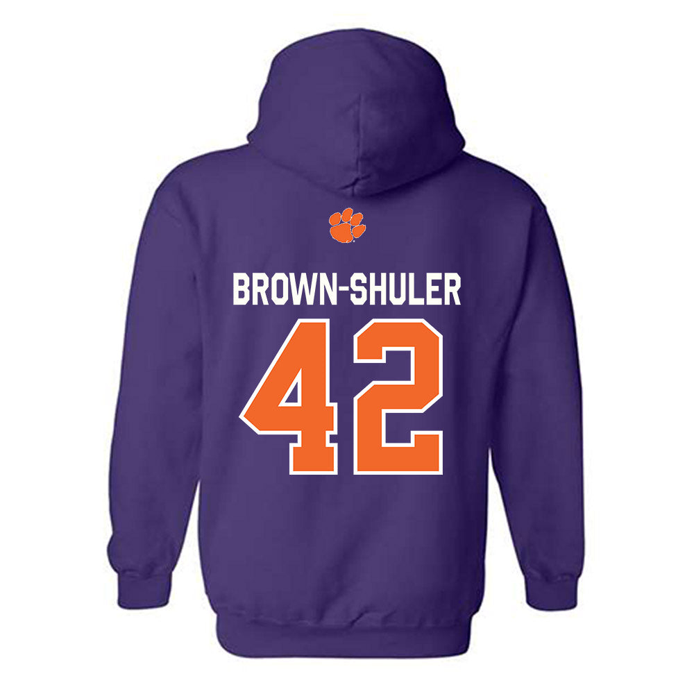 Clemson - NCAA Football : Hevin Brown-Shuler - Classic Shersey Hooded Sweatshirt-1