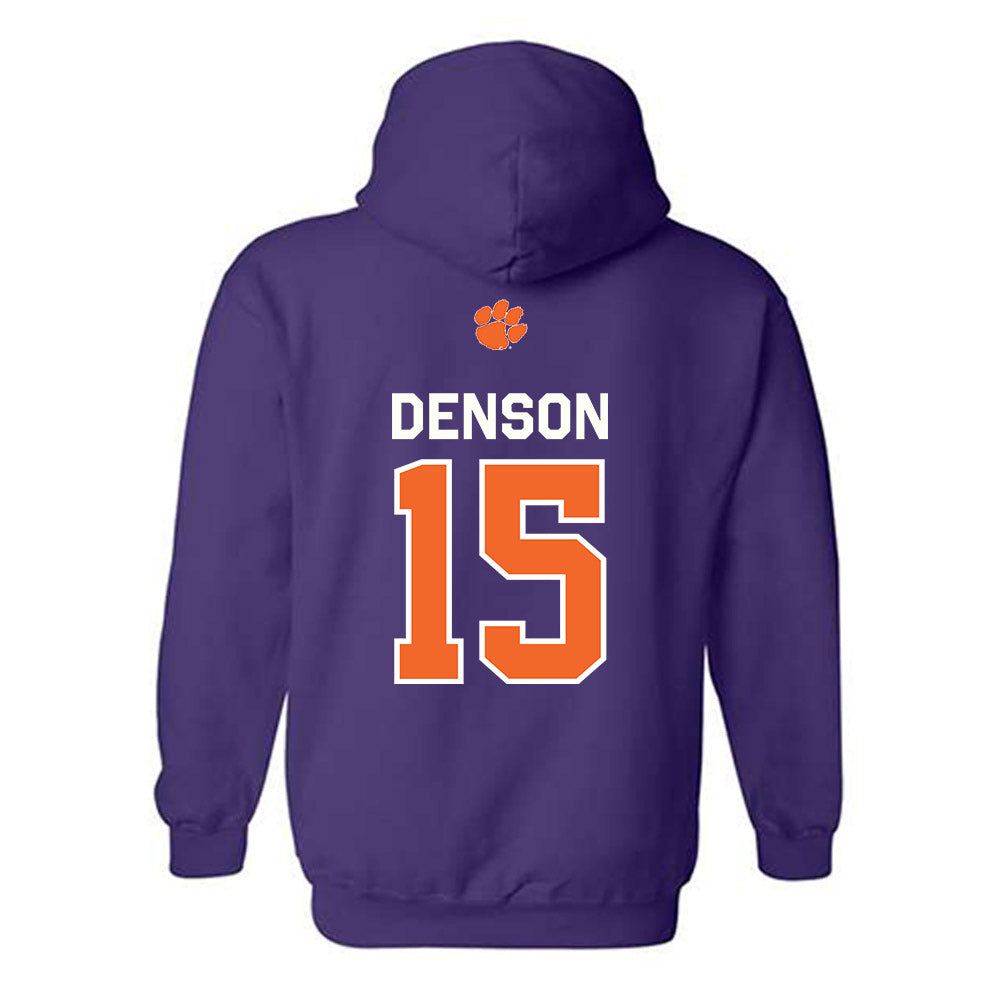 Clemson - NCAA Football : Chris Denson - Classic Shersey Hooded Sweatshirt-1