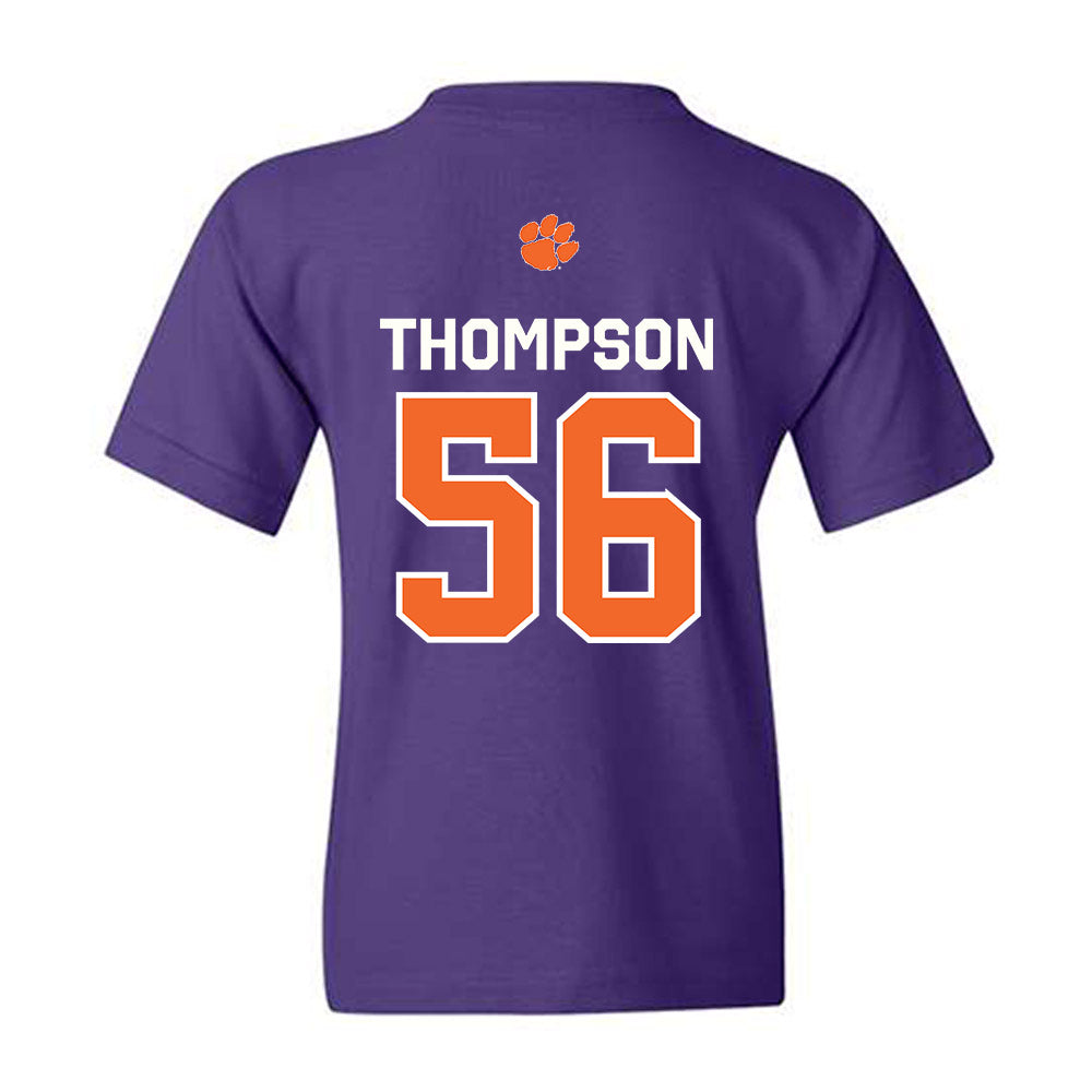 Clemson - NCAA Football : Champ Thompson - Classic Shersey Youth T-Shirt-1