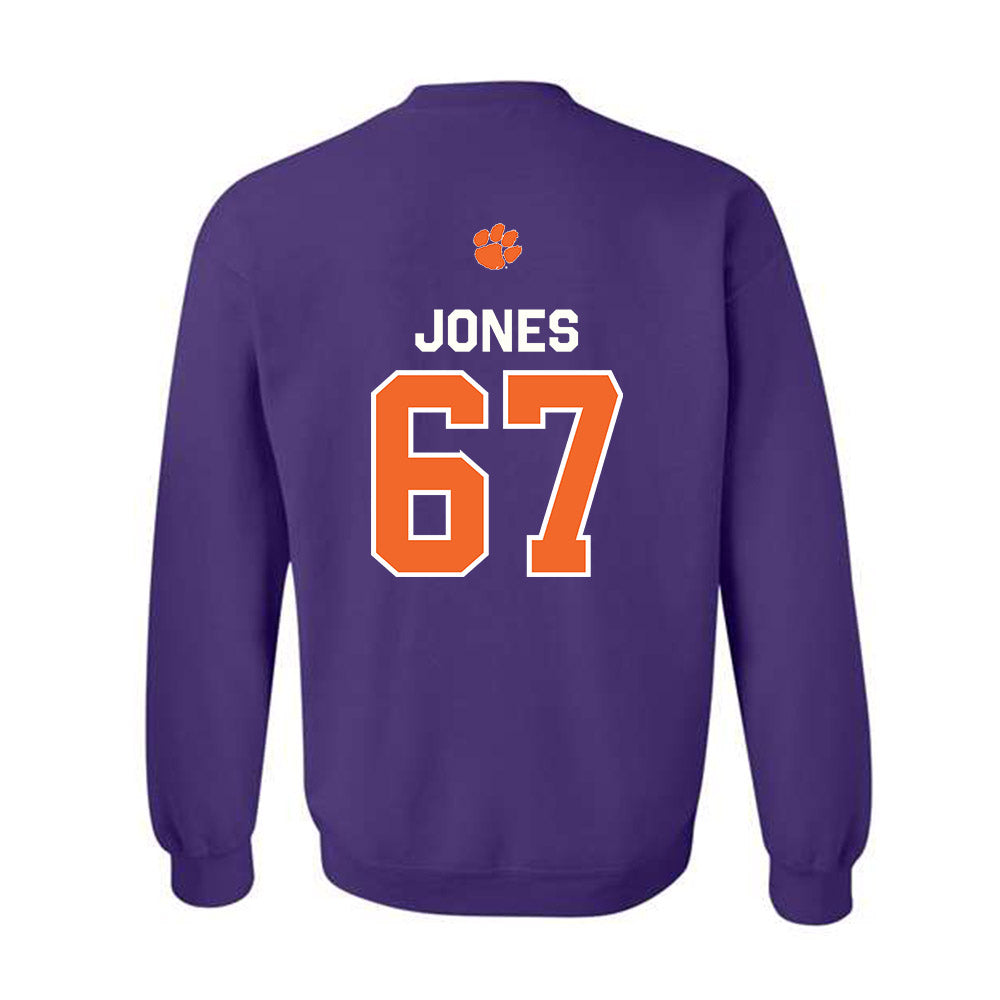 Clemson - NCAA Football : Carlito Jones - Classic Shersey Crewneck Sweatshirt-1