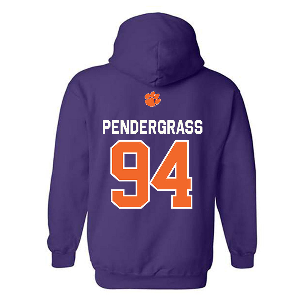 Clemson - NCAA Football : Chapman Pendergrass - Classic Shersey Hooded Sweatshirt-1
