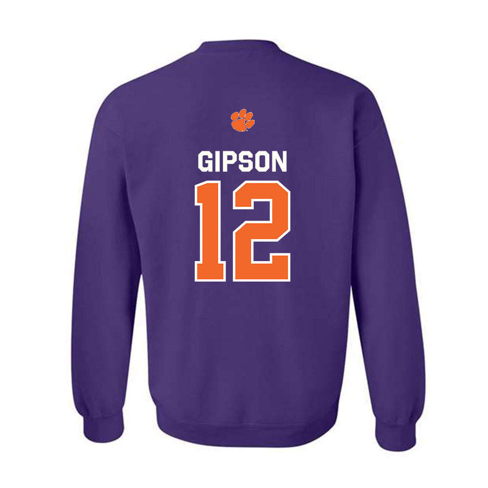 Clemson - NCAA Football : Corian Gipson - Classic Shersey Crewneck Sweatshirt-1