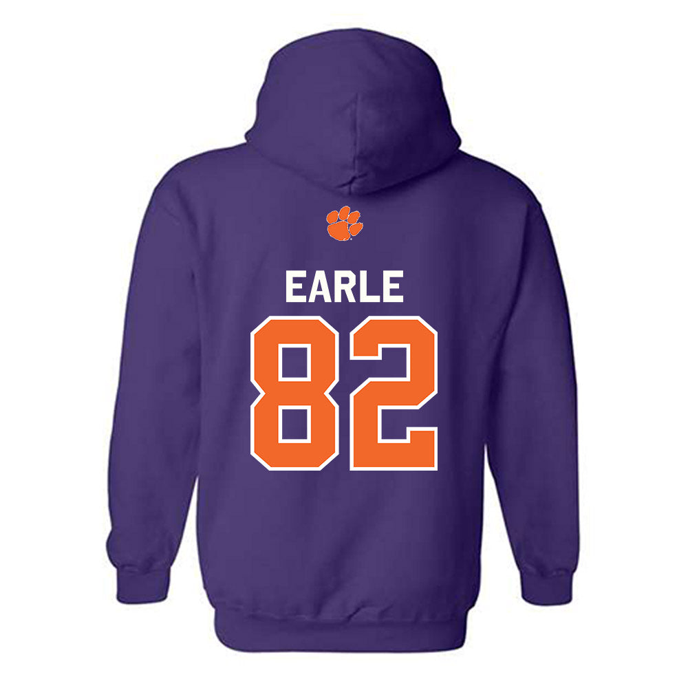 Clemson - NCAA Football : Sam Earle - Classic Shersey Hooded Sweatshirt-1