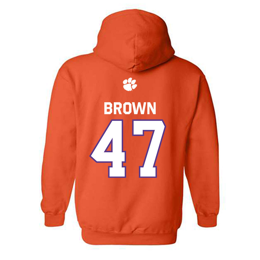 Clemson - NCAA Football : Sammy Brown - Classic Shersey Hooded Sweatshirt-1