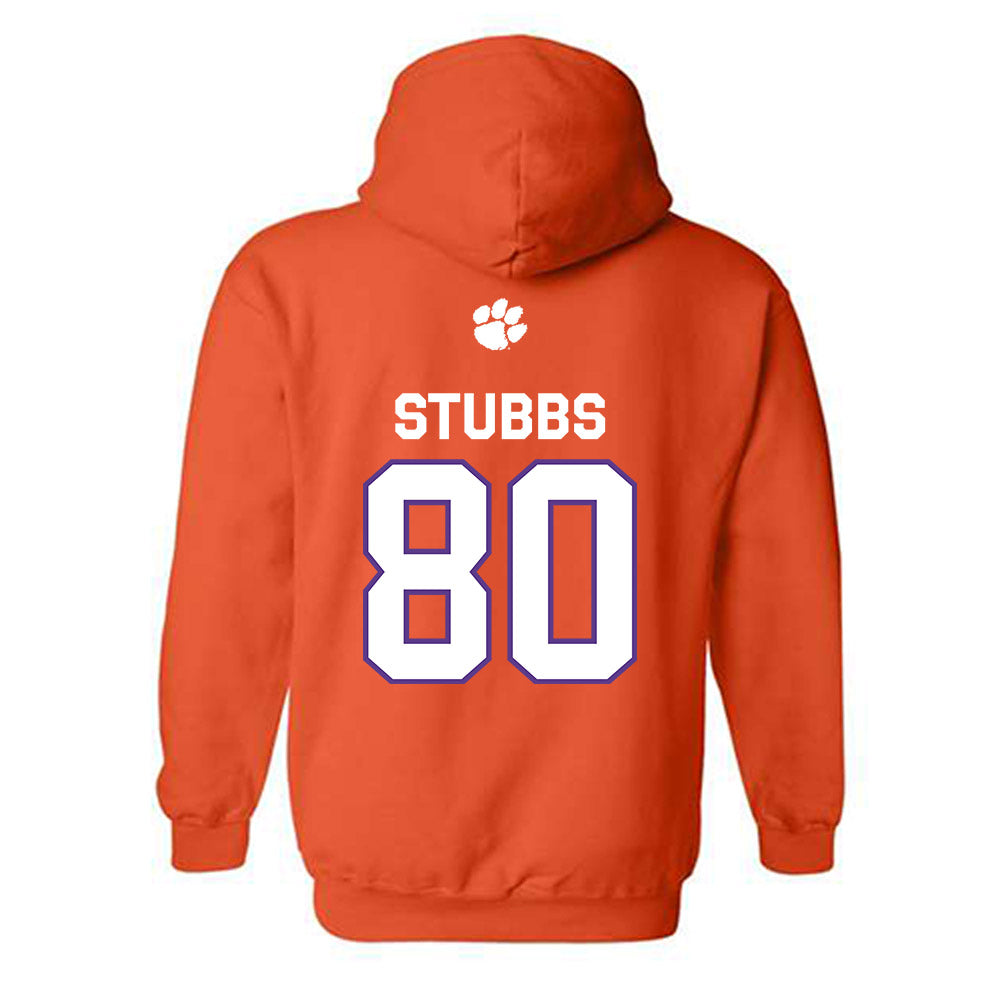 Clemson - NCAA Football : Luke Stubbs - Classic Shersey Hooded Sweatshirt-1