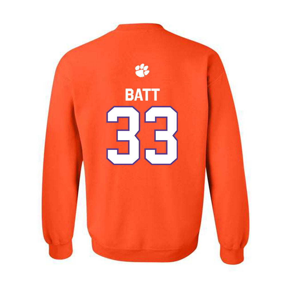 Clemson - NCAA Football : Griffin Batt - Classic Shersey Crewneck Sweatshirt-1