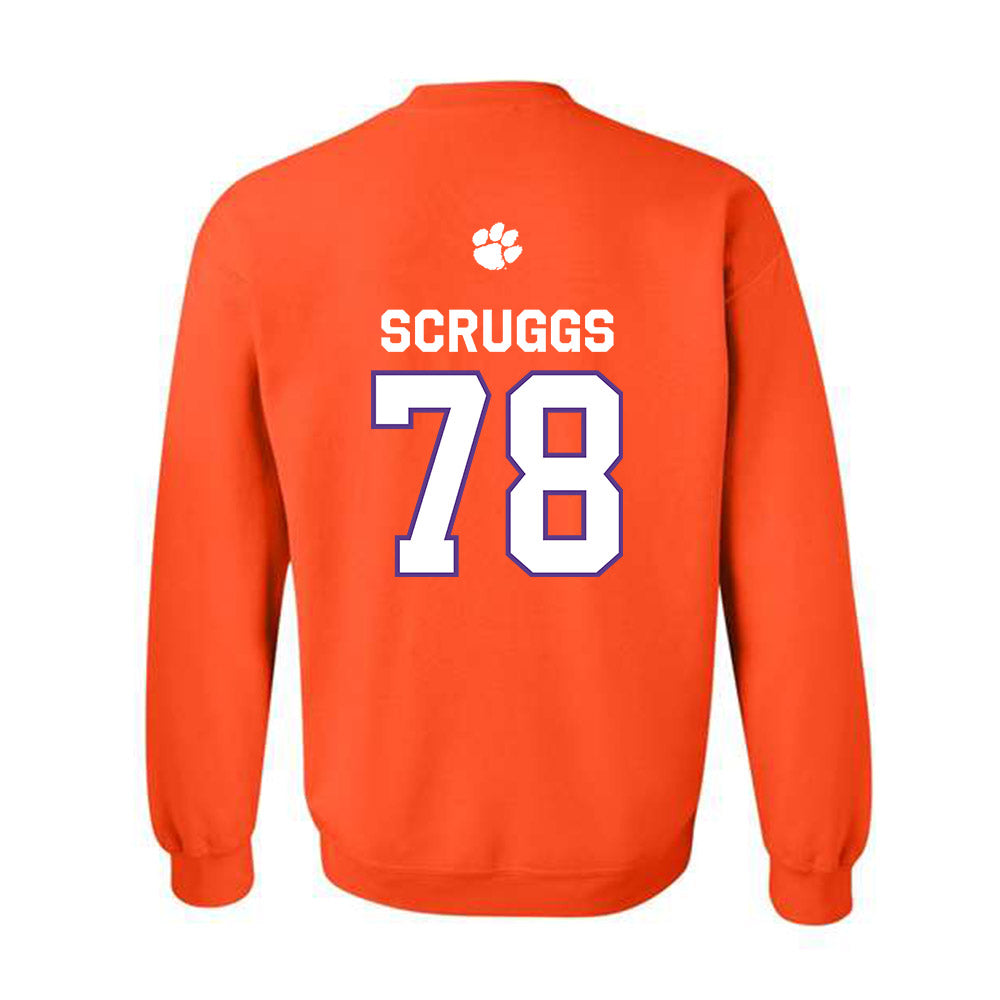 Clemson - NCAA Football : Carter Scruggs - Classic Shersey Crewneck Sweatshirt-1