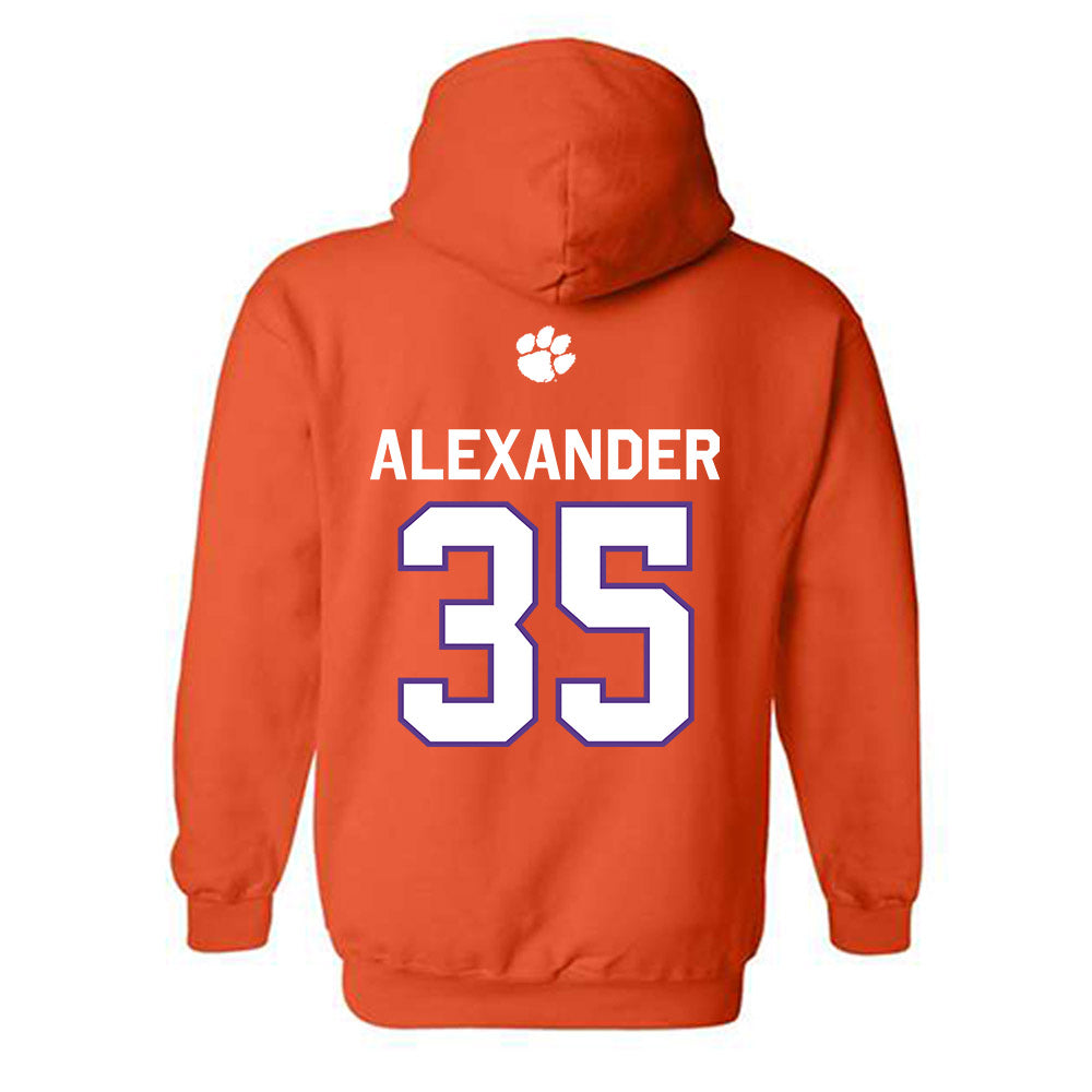 Clemson - NCAA Football : Jeremiah Alexander - Classic Shersey Hooded Sweatshirt-1