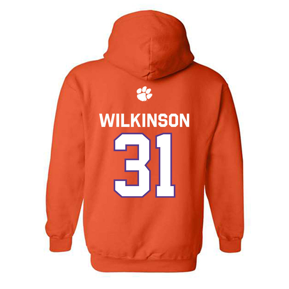 Clemson - NCAA Football : Joe Wilkinson - Classic Shersey Hooded Sweatshirt-1