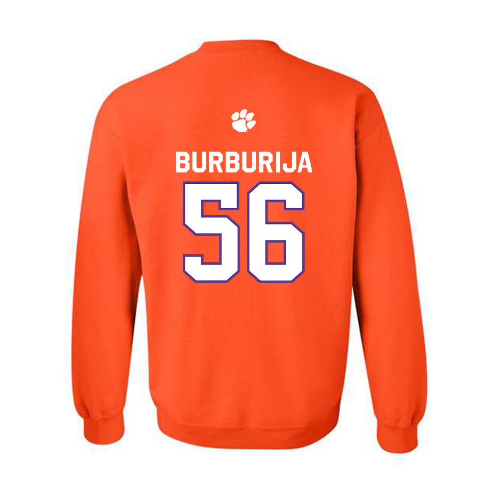 Clemson - NCAA Football : Andy Burburija - Classic Shersey Crewneck Sweatshirt-1