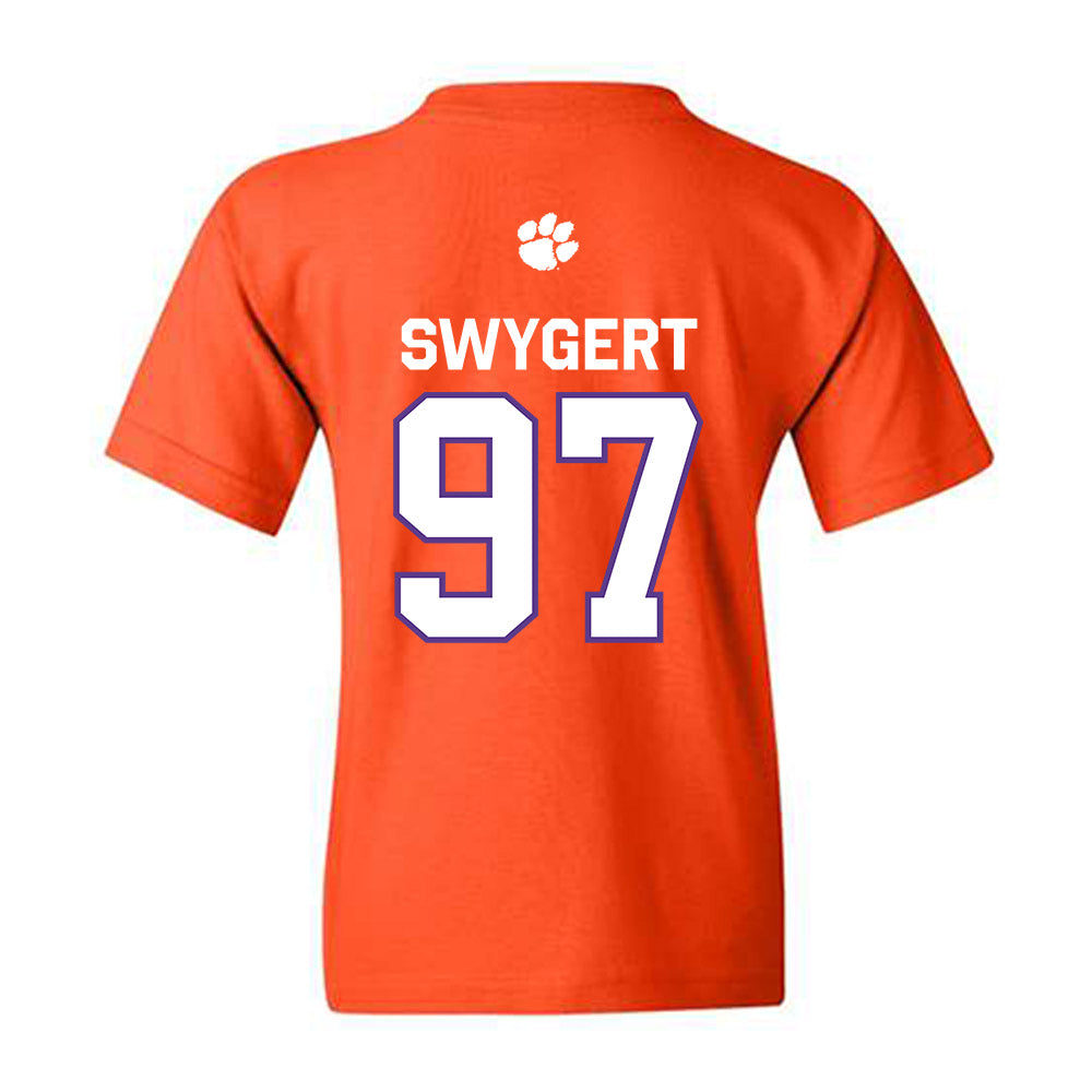 Clemson - NCAA Football : Patrick Swygert - Classic Shersey Youth T-Shirt-1