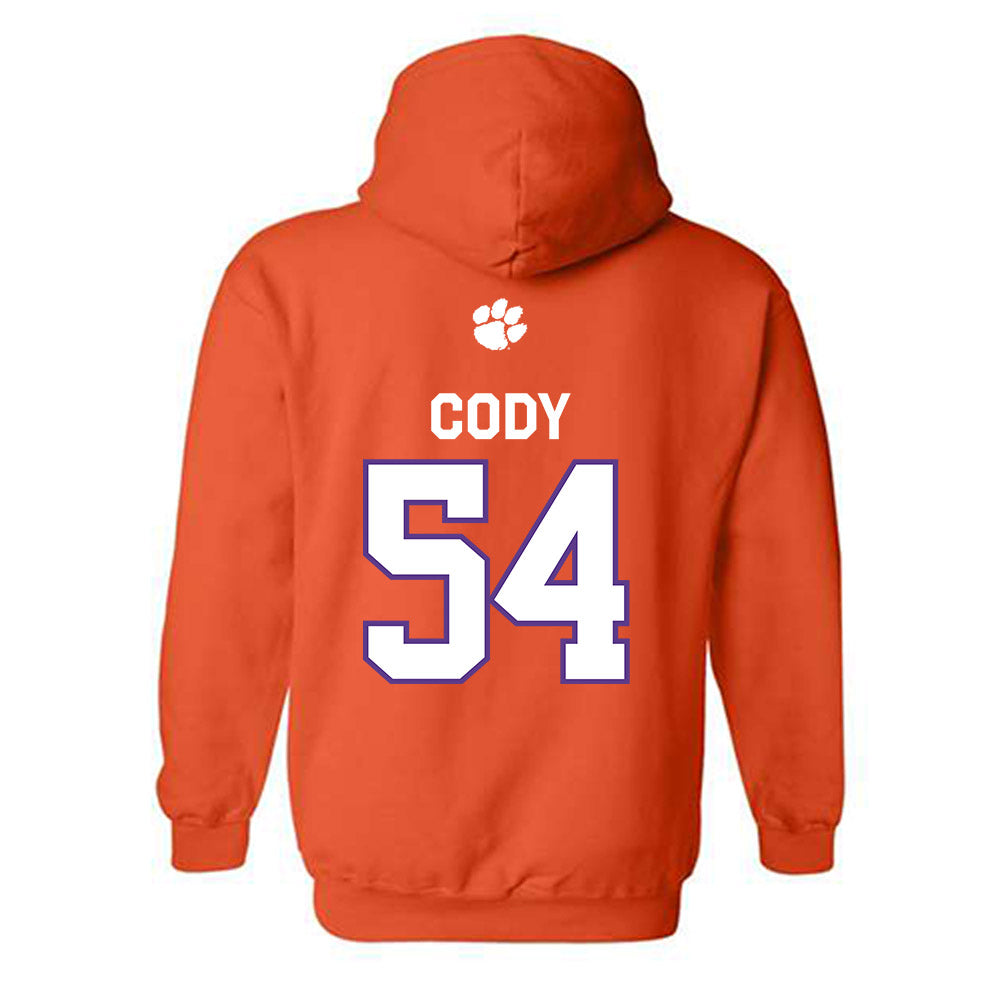 Clemson - NCAA Football : Kam Cody - Classic Shersey Hooded Sweatshirt-1