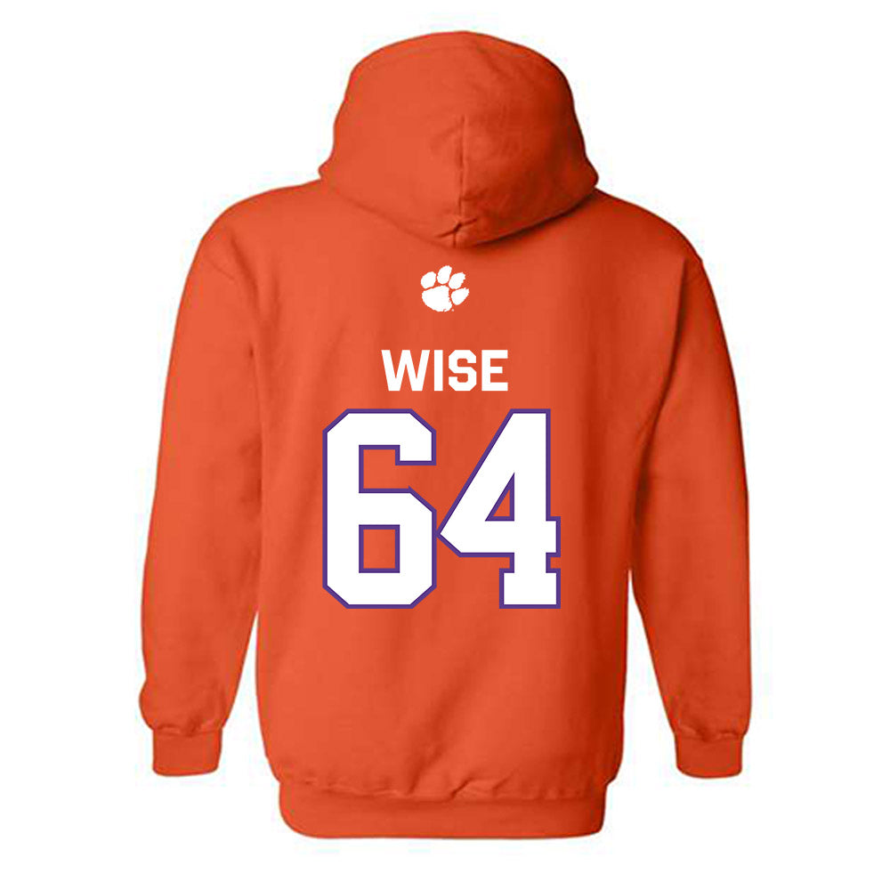 Clemson - NCAA Football : Grant Wise - Classic Shersey Hooded Sweatshirt-1