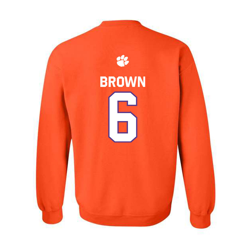 Clemson - NCAA Football : Tyler Brown - Classic Shersey Crewneck Sweatshirt-1