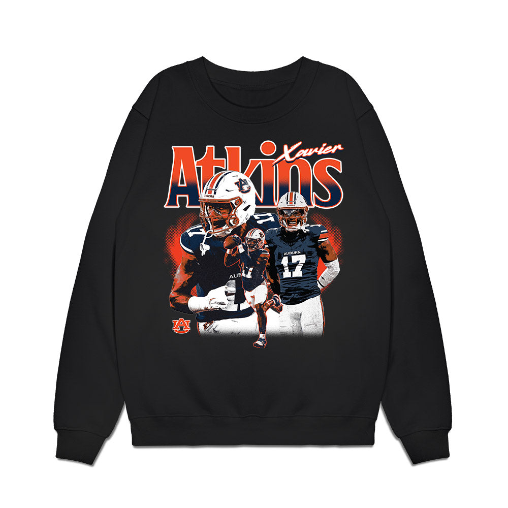Auburn - NCAA Football : Xavier Atkins - Collage Premium Crewneck Sweatshirt-0