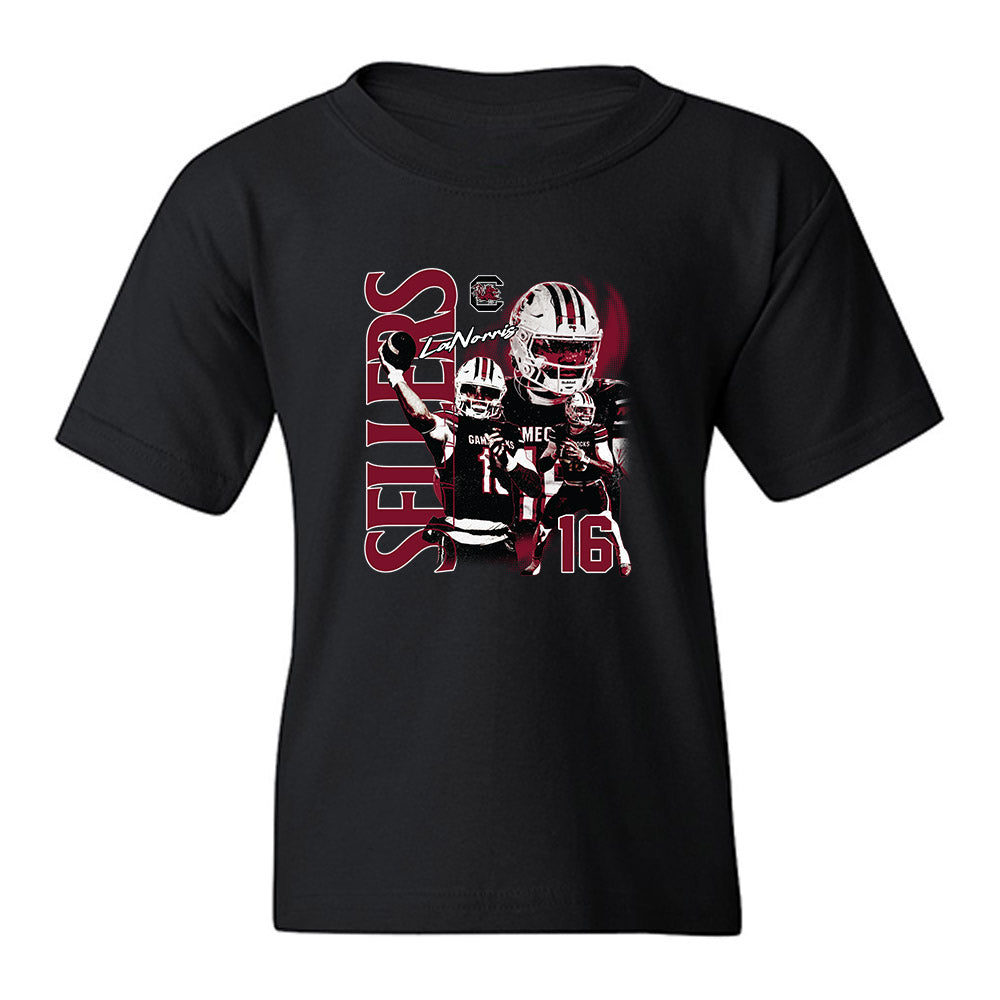 South Carolina - NCAA Football : LaNorris Sellers - Collage Youth T-Shirt-0