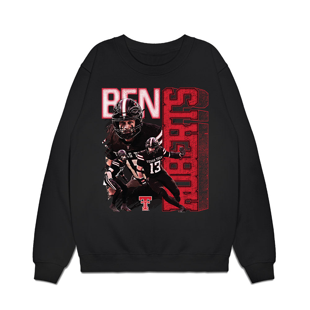 Texas Tech - NCAA Football : Ben Roberts - Collage Premium Crewneck Sweatshirt-0