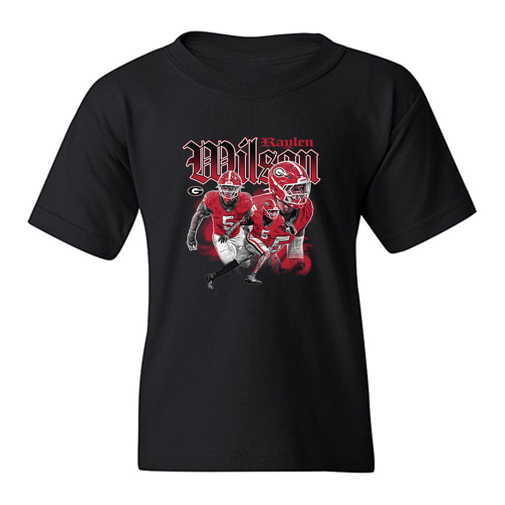 Georgia - NCAA Football : Raylen Wilson - Collage Youth T-Shirt-0