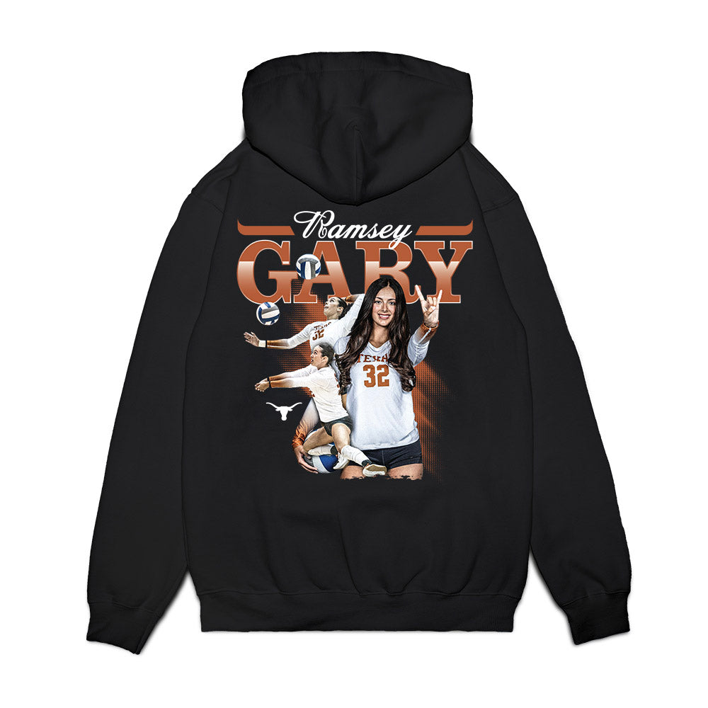 Texas - NCAA Womens Volleyball : Ramsey Gary - Collage Premium Hooded Sweatshirt-1