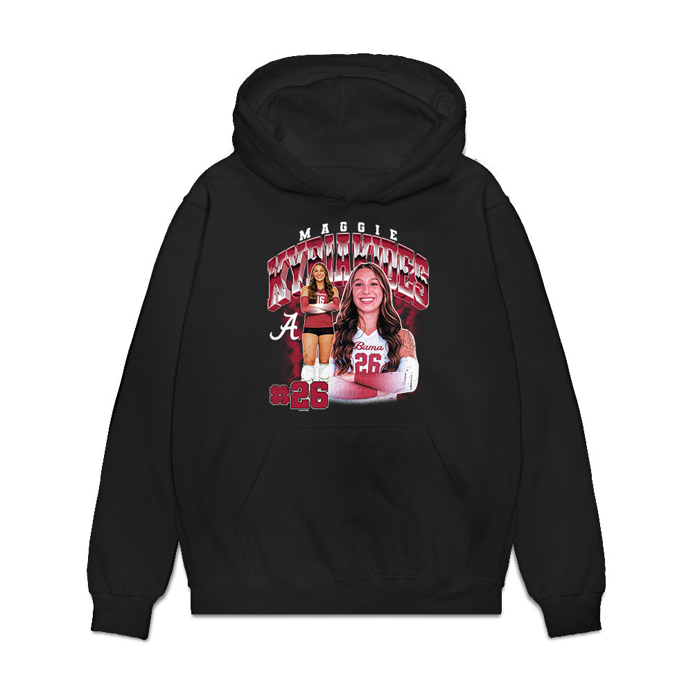 Alabama - NCAA Womens Volleyball : Maggie Kyriakides - Collage Premium Hooded Sweatshirt-0
