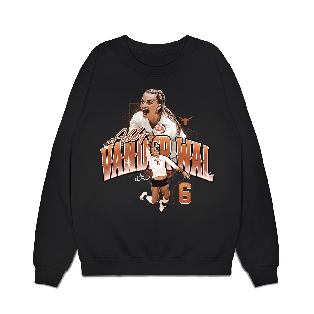 Texas - NCAA Womens Volleyball : Abby Vander Wal - Collage Premium Crewneck Sweatshirt-0