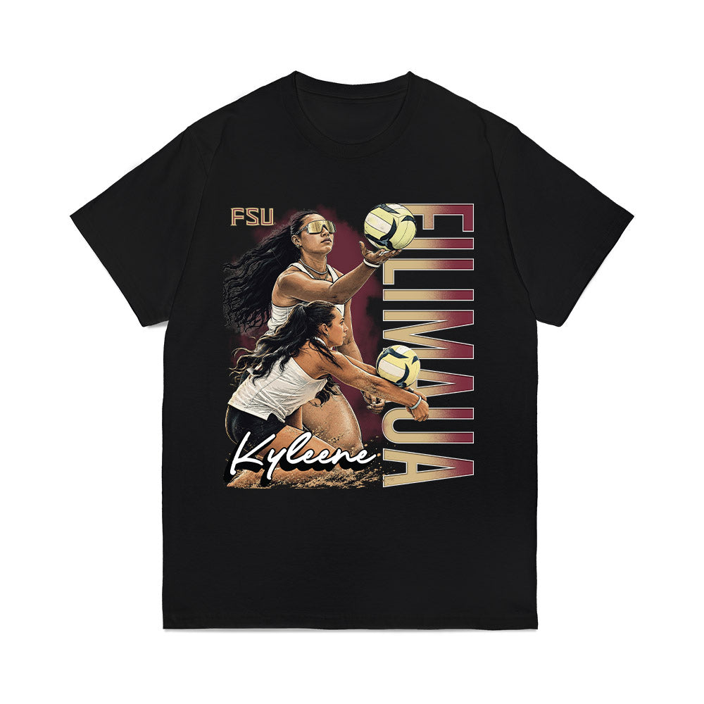 FSU - NCAA Womens Volleyball : Kyleene Filimaua - Collage Comfort Colors T-Shirt-0