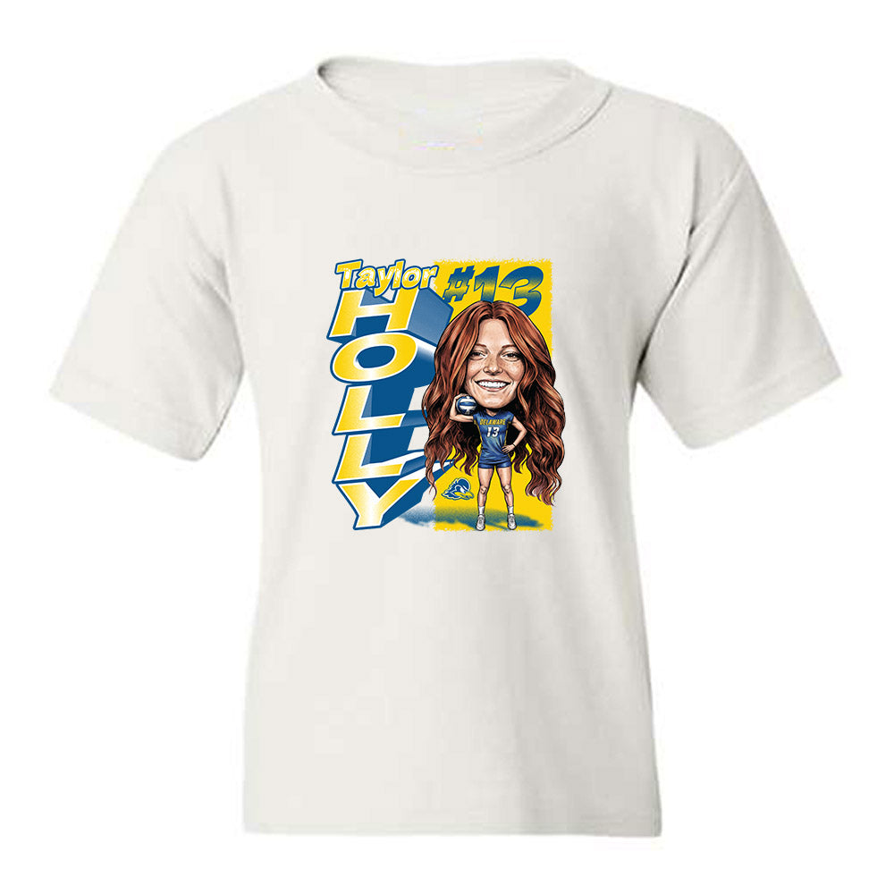 Delaware - NCAA Womens Volleyball : Taylor Holly - Caricature Youth T-Shirt-0