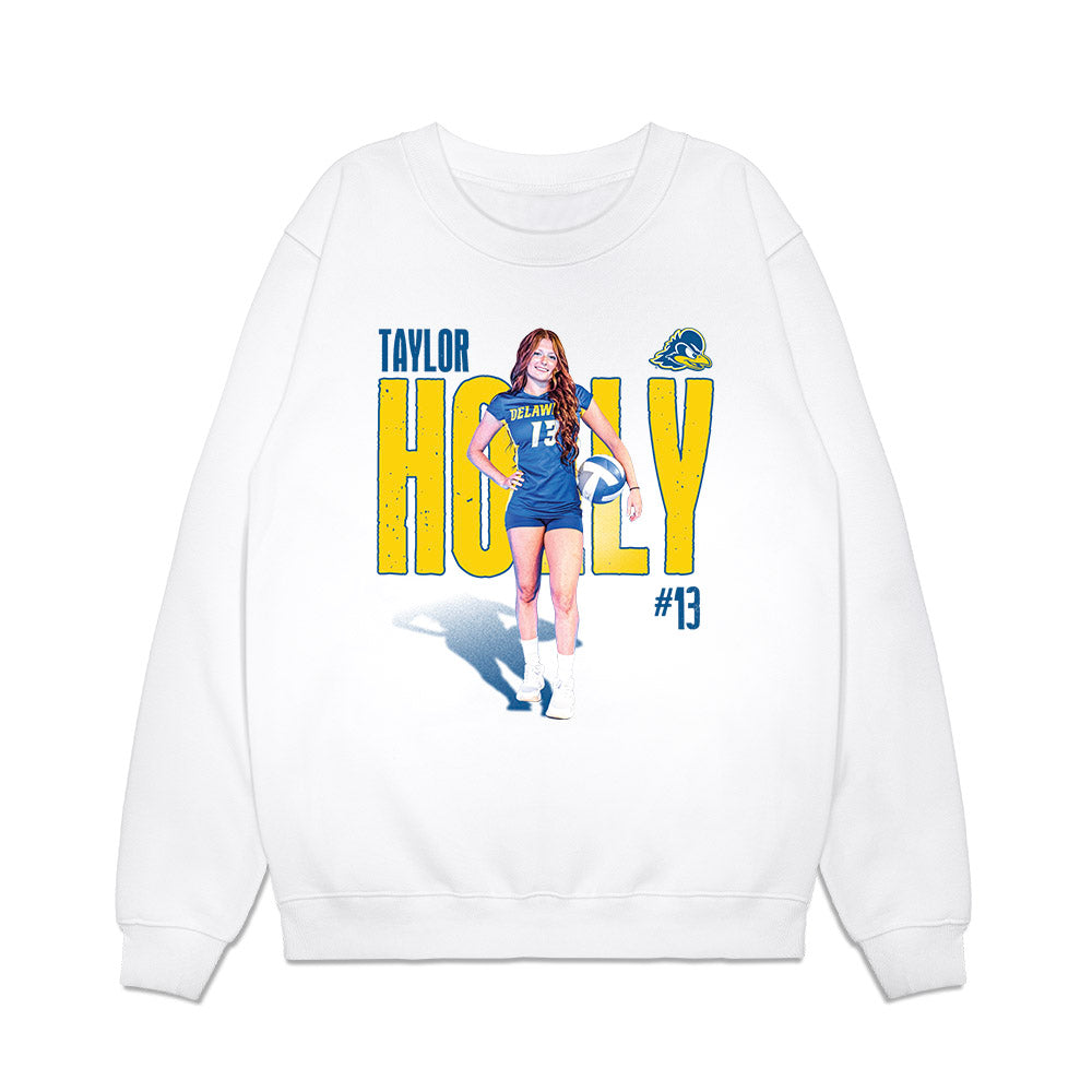 Delaware - NCAA Womens Volleyball : Taylor Holly - Collage Premium Crewneck Sweatshirt-0