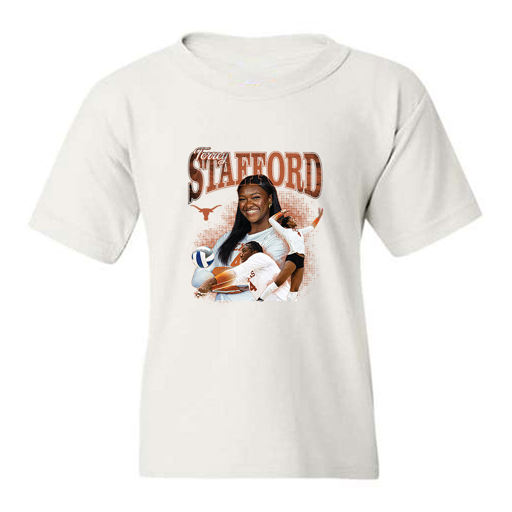 Texas - NCAA Womens Volleyball : Torrey Stafford - Collage Youth T-Shirt-0