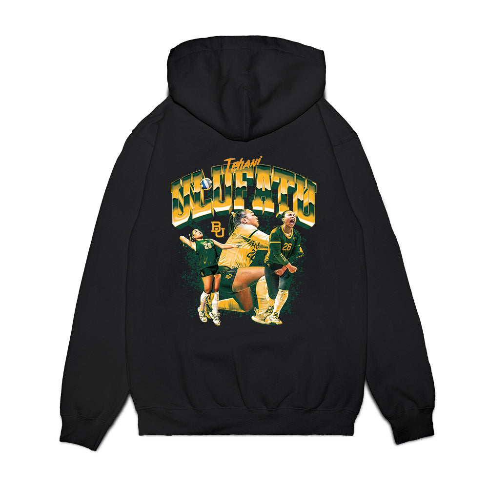 Baylor - NCAA Womens Volleyball : Tehani Ulufatu - Collage Premium Hooded Sweatshirt-1