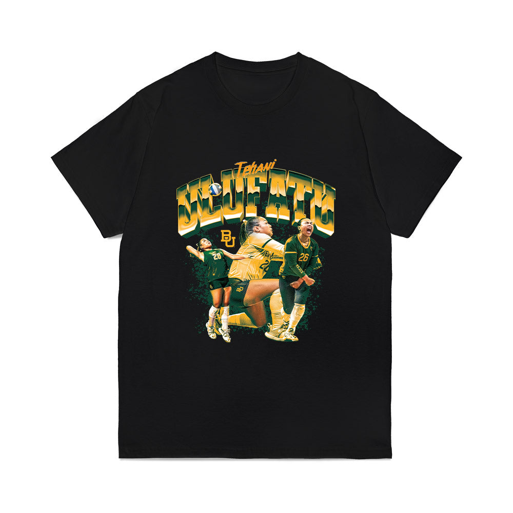 Baylor - NCAA Womens Volleyball : Tehani Ulufatu - Collage Comfort Colors T-Shirt-0