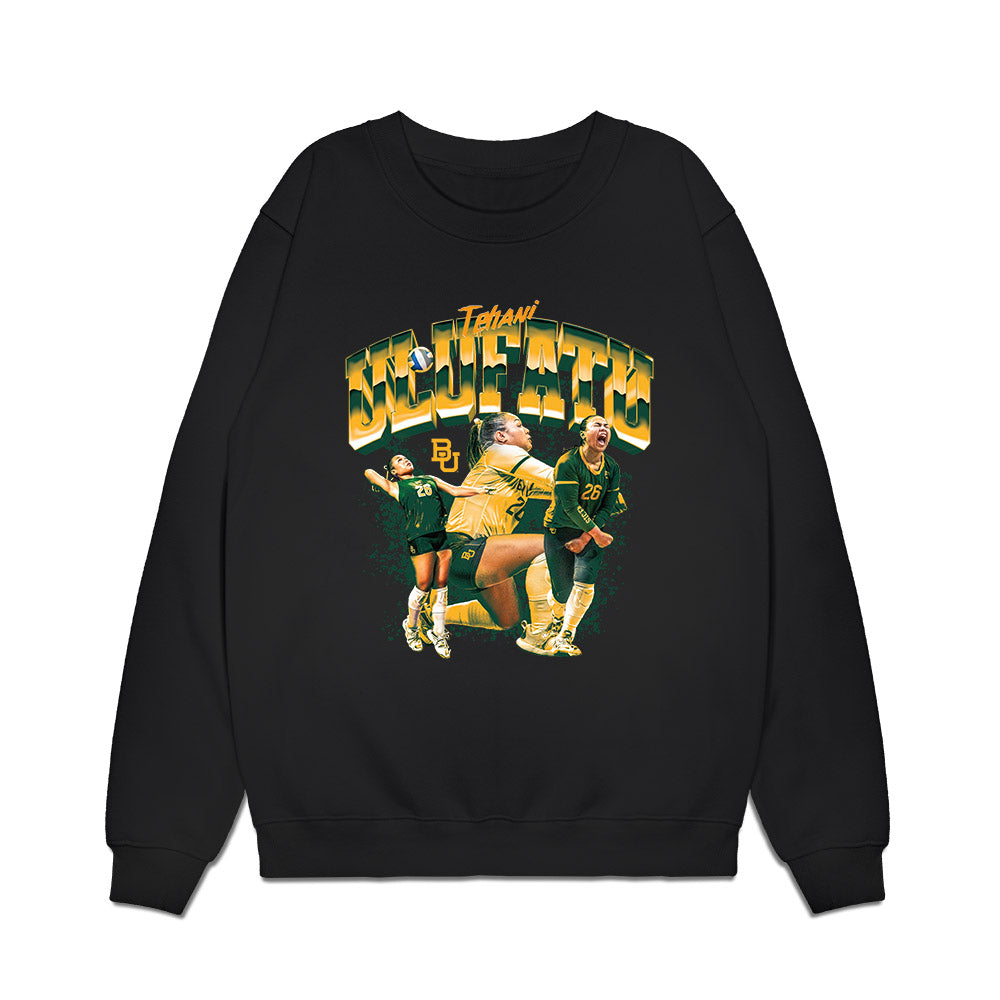 Baylor - NCAA Womens Volleyball : Tehani Ulufatu - Collage Premium Crewneck Sweatshirt-0