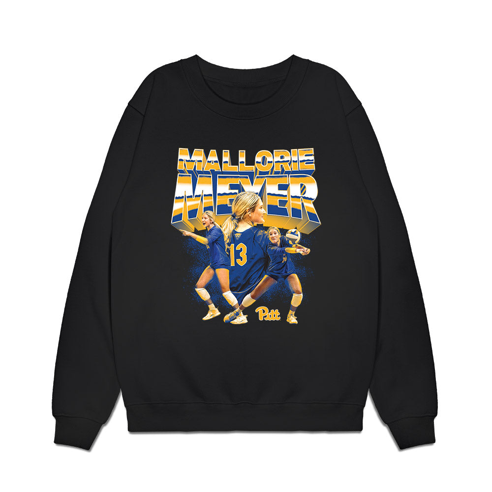 Pittsburgh - NCAA Womens Volleyball : Mallorie Meyer - Collage Premium Crewneck Sweatshirt-0