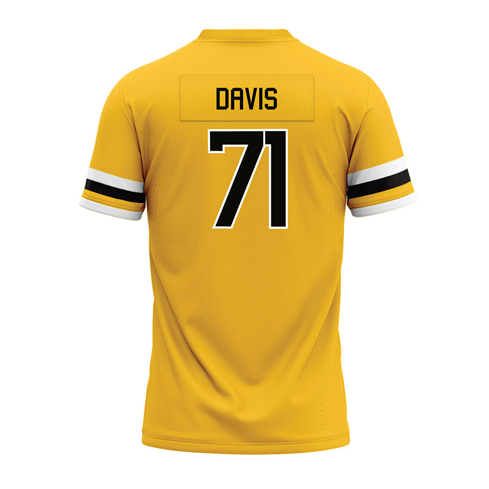 Southern Miss - NCAA Football : Jahmir Davis - Gold Premium Football Jersey-1