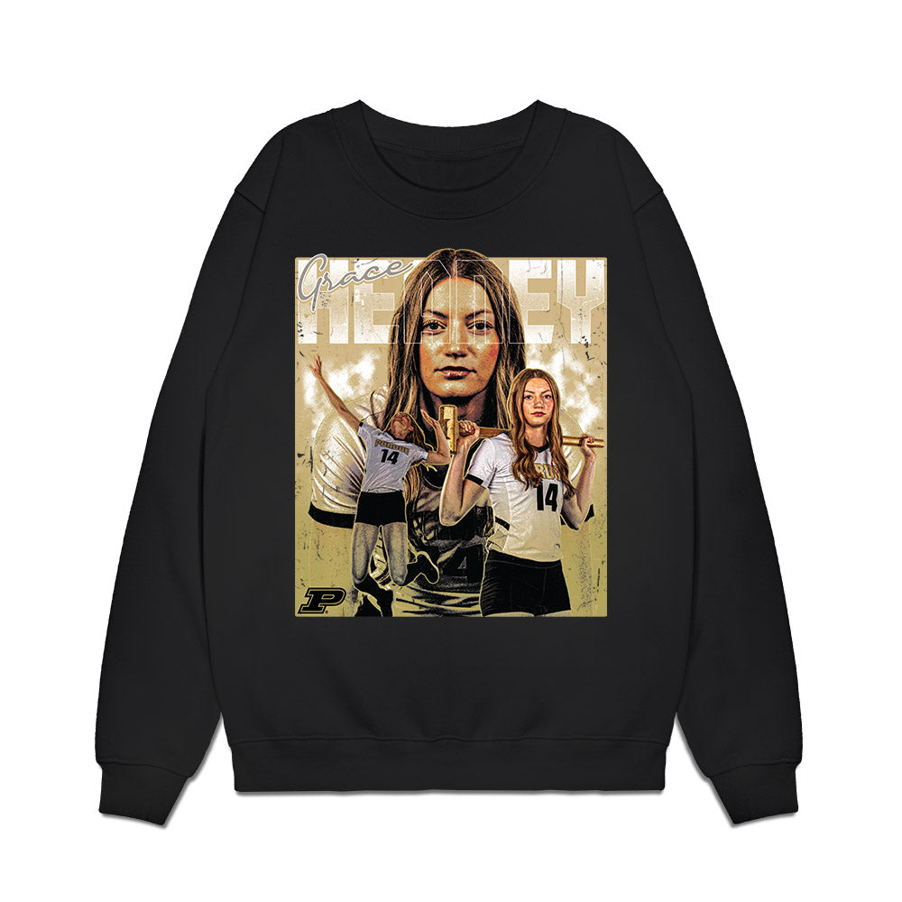 Purdue - NCAA Womens Volleyball : Grace Heaney - Collage Premium Crewneck Sweatshirt-0