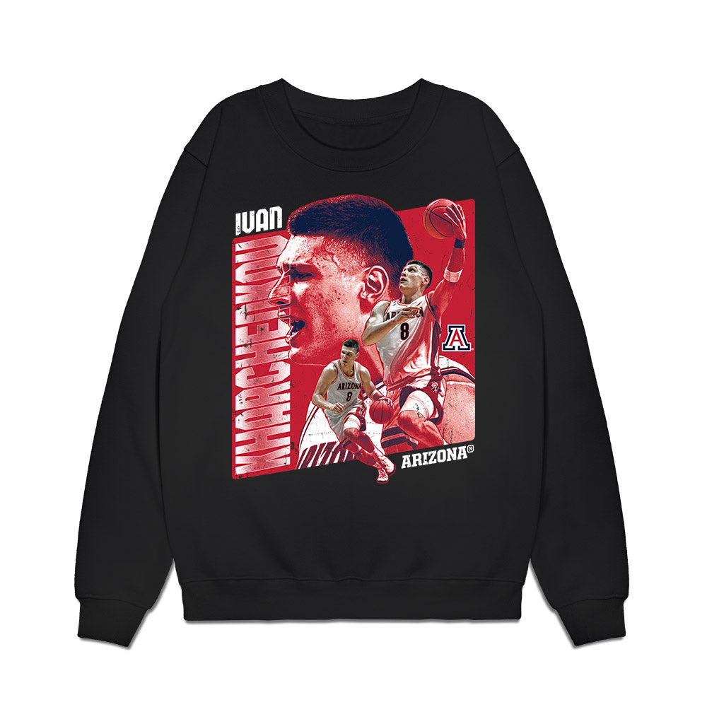 Arizona - NCAA Mens Basketball : Ivan Kharchenkov - Collage Premium Crewneck Sweatshirt-0