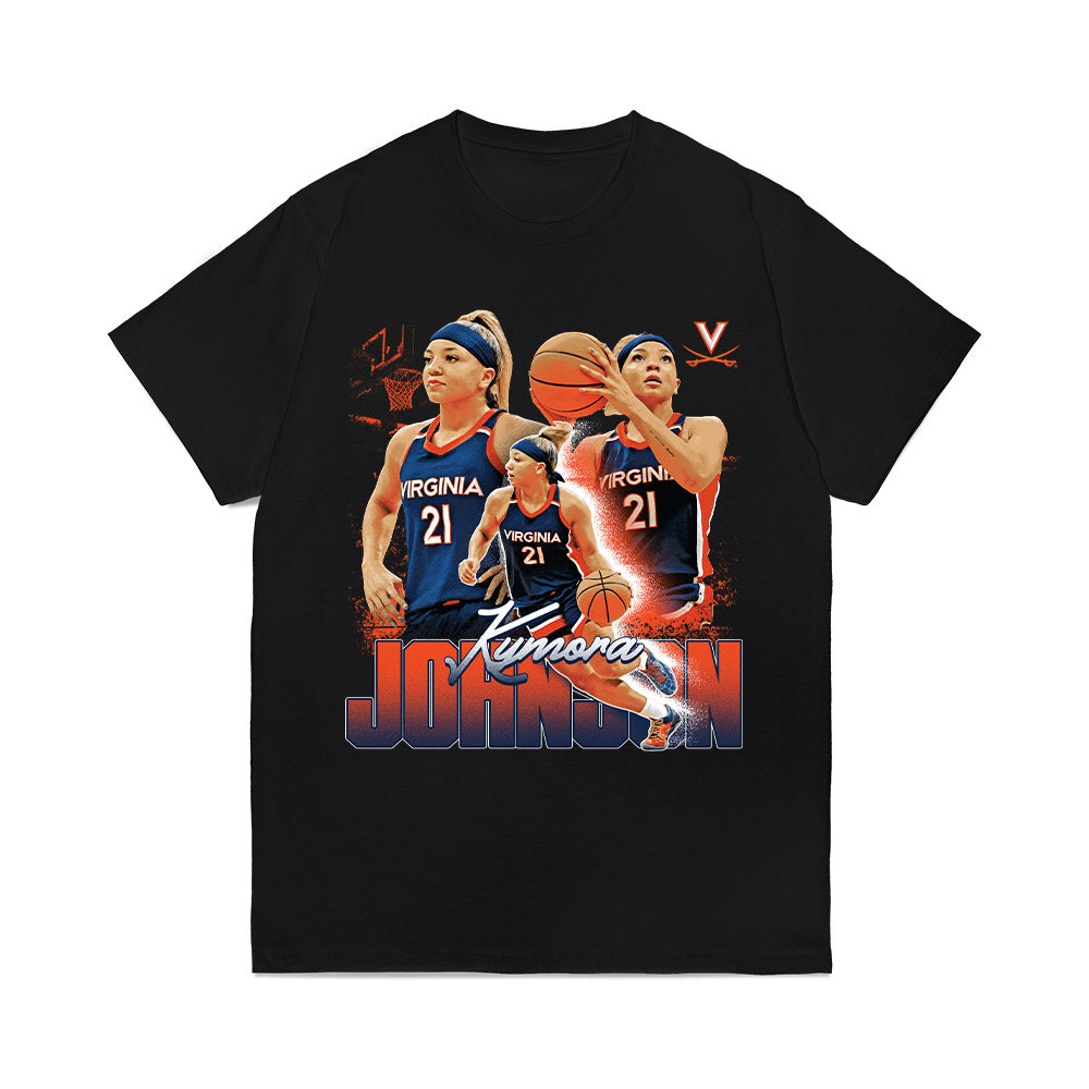 Virginia - NCAA Womens Basketball : Kymora Johnson - Collage Comfort Colors T-Shirt-0
