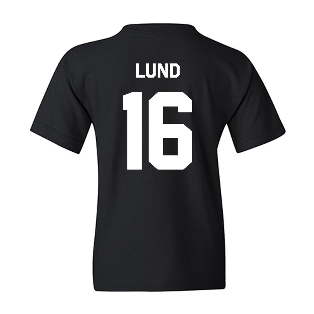 Oklahoma State - NCAA Baseball : Ethan Lund - Stripe the Stadium Youth T-Shirt-1