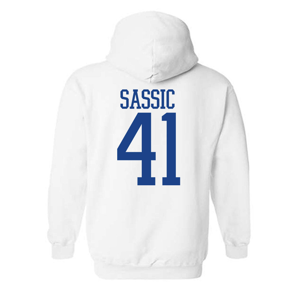 Pittsburgh - NCAA Football : Jake Sassic - Classic Shersey Hooded Sweatshirt-1