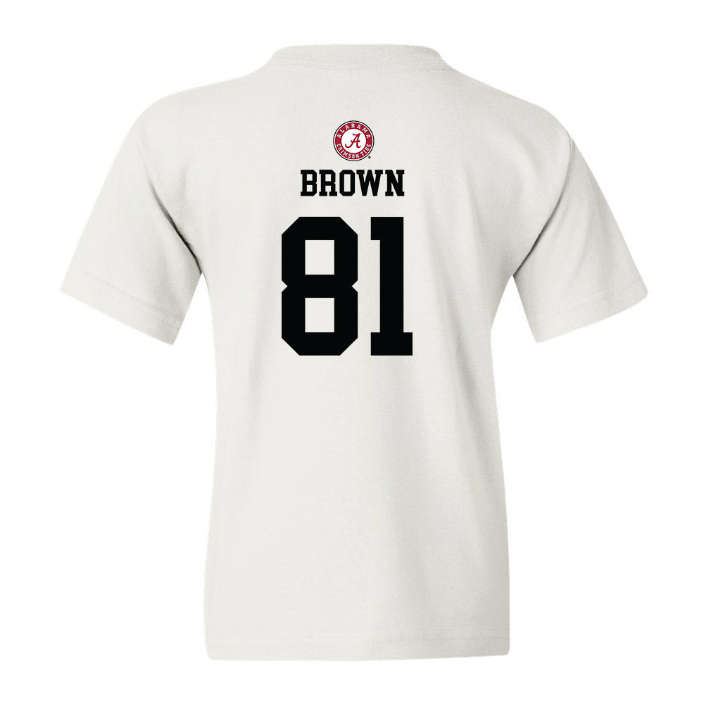 Alabama - Football Alumni : Keith Brown - Youth T-Shirt