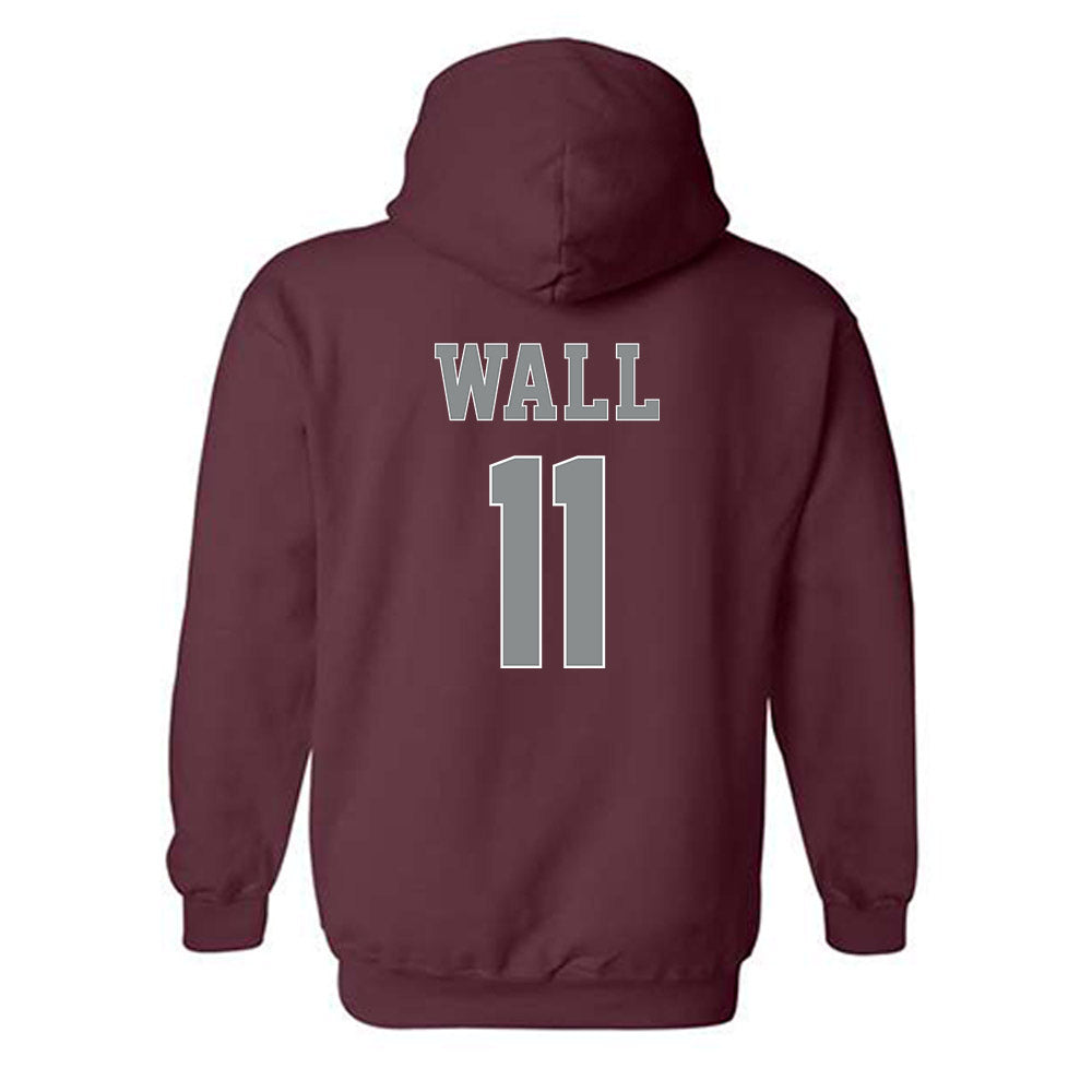 NCCU - NCAA Football : Mehki Wall - Classic Shersey Hooded Sweatshirt-1