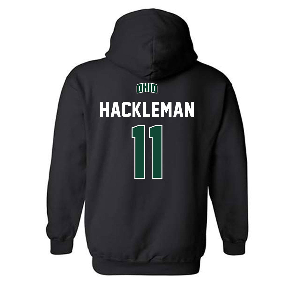 Ohio - NCAA Football : Zach Hackleman - Classic Shersey Hooded Sweatshirt-1