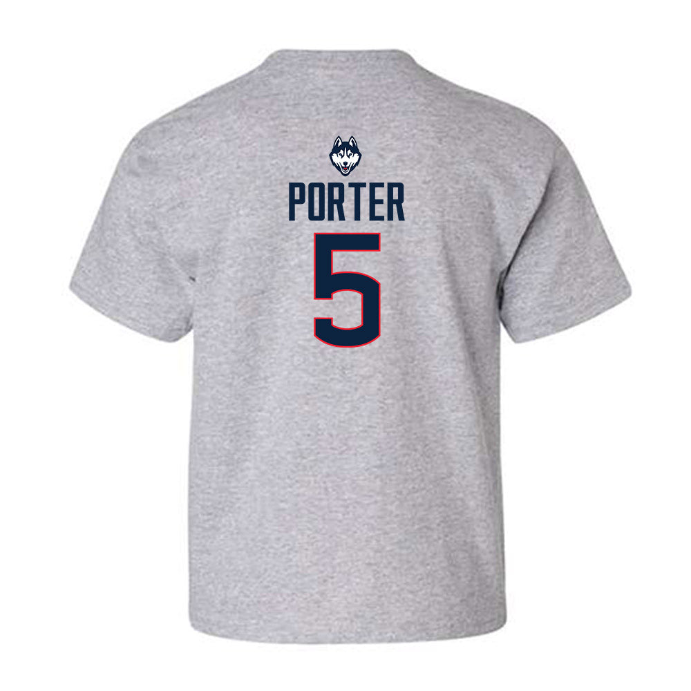 UConn - NCAA Football : Shamar Porter - Classic Shersey Youth T-Shirt-1
