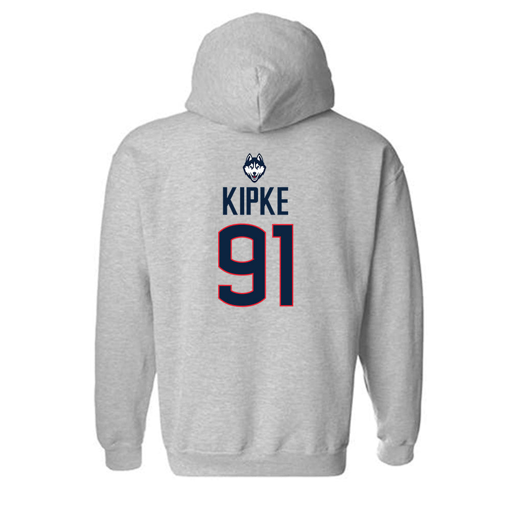 UConn - NCAA Football : Mateo Kipke - Classic Shersey Hooded Sweatshirt-1