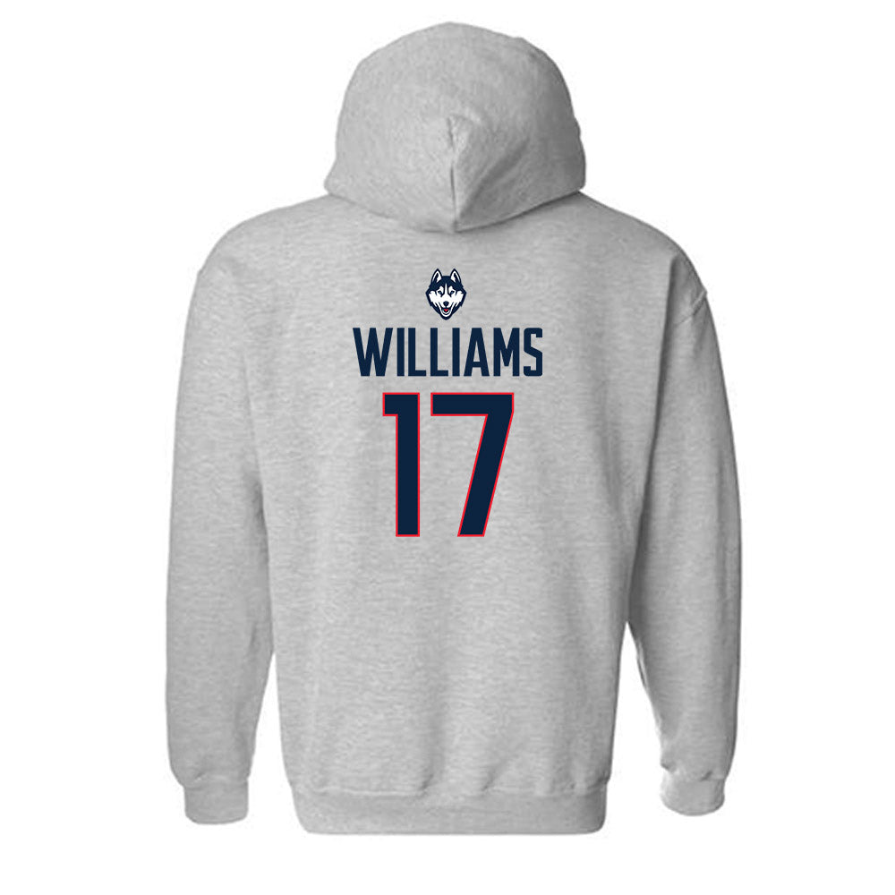 UConn - NCAA Football : Teddy Williams - Classic Shersey Hooded Sweatshirt
